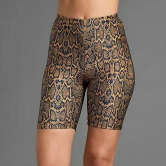 VENUS Pants - Venus Python Print Bike Short Size Small